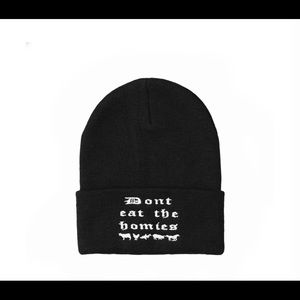 Don’t eat the homies black beanie